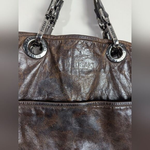 Vintage Rudsak brown leather messenger Bag - Picture 2 of 8
